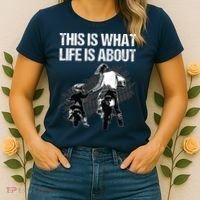Funny Dirt Bike Art For Men Dad Boys Kid Motorcycle Lover Women's T-Shirt thumb 2