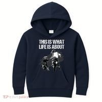 Funny Dirt Bike Art For Men Dad Boys Kid Motorcycle Lover Kids Hoodie thumb 0