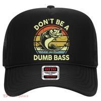 Fishing DonT Be Dumb Bass Funny Dad Hat thumb 0