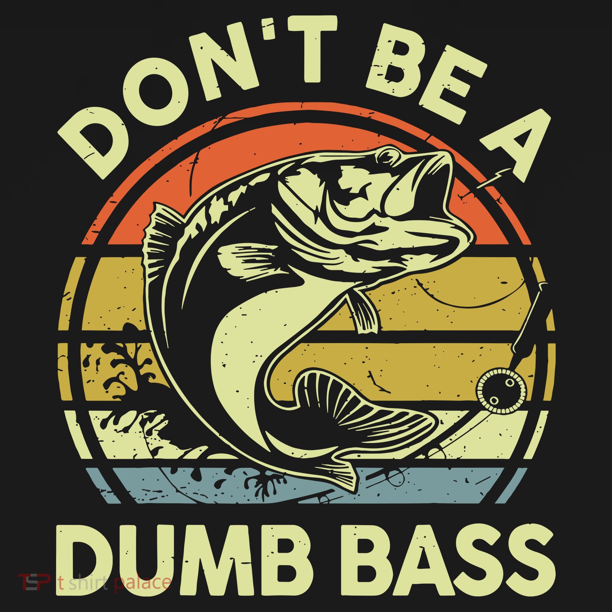 Fishing DonT Be Dumb Bass Funny Dad Visor
