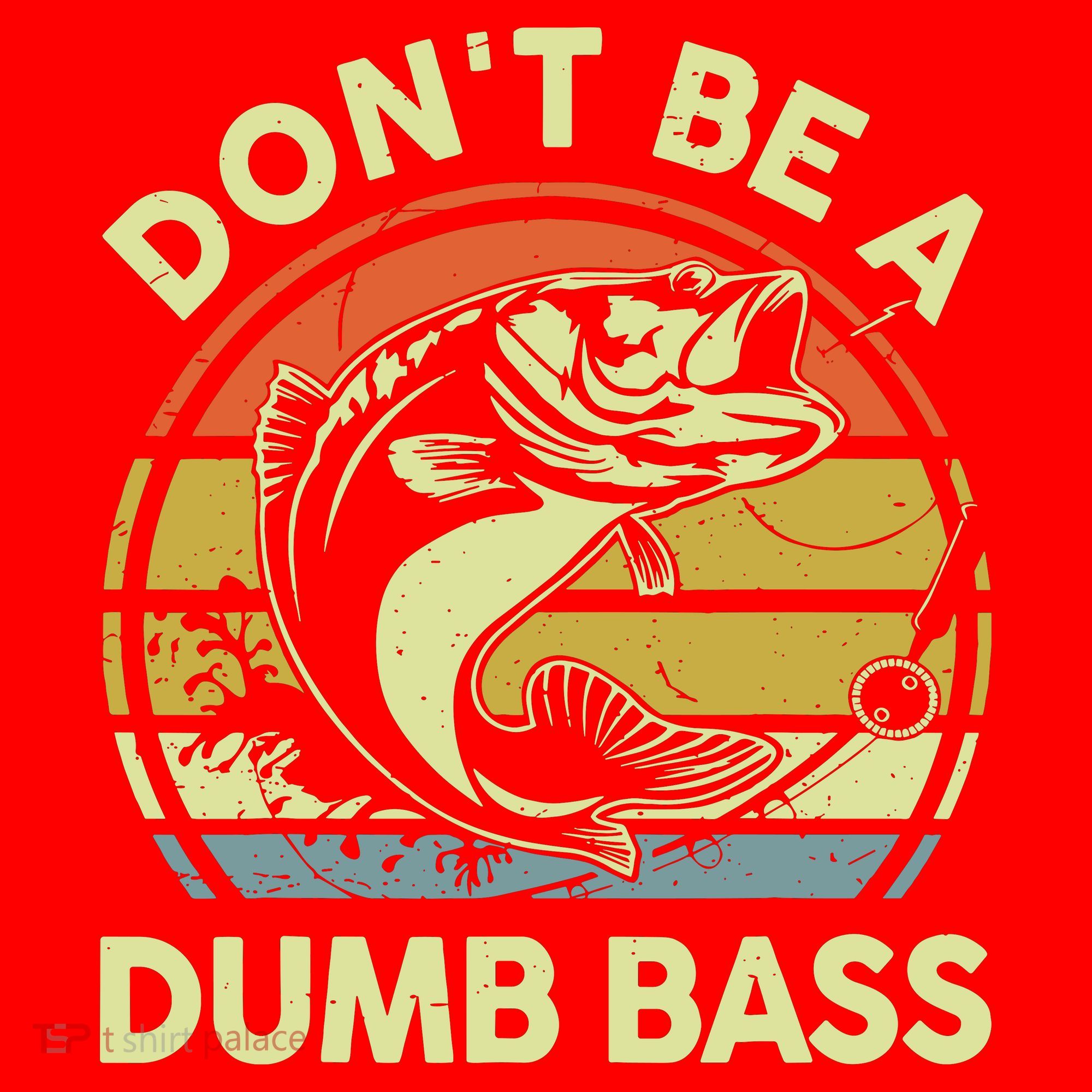 Fishing DonT Be Dumb Bass Funny Dad Santa Hat