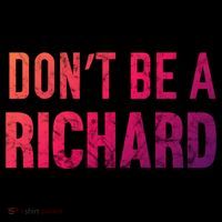 Funny DonT Be A Richard Distressed Gift Backpack thumb 2