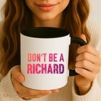 Funny DonT Be A Richard Distressed Gift Coffee Mug thumb 3