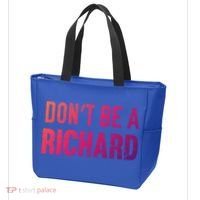 Funny DonT Be A Richard Distressed Gift Tote Bag thumb 3
