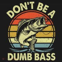 Fishing DonT Be Dumb Bass Bucket Hat thumb 4