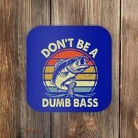Fishing DonT Be Dumb Bass Coaster thumb 0