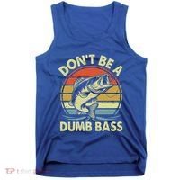 Fishing DonT Be Dumb Bass Tank Top thumb 0