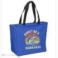 Fishing DonT Be Dumb Bass Tote Bag thumb 2