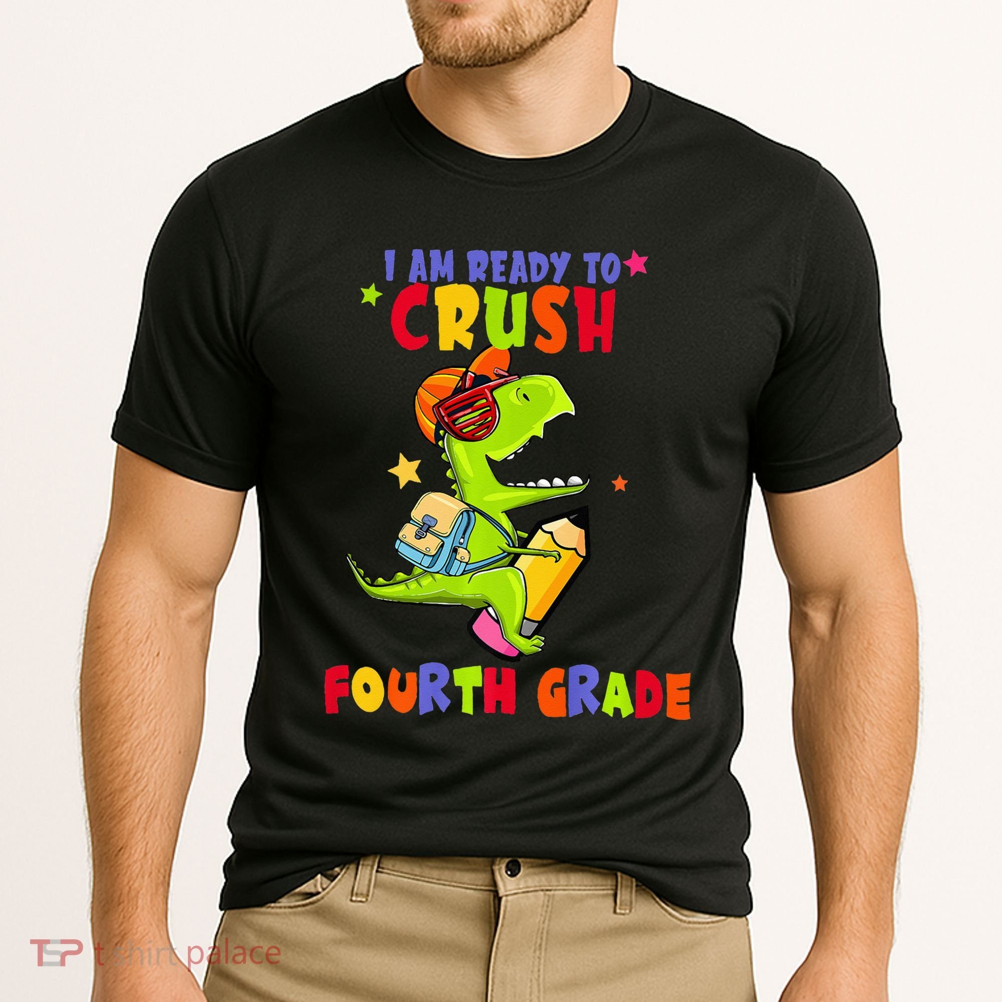 First Day Back To School N I Am Ready To Crush Fourth Grade Cooling Performance Crew T-Shirt