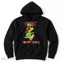 First Day Back To School N I Am Ready To Crush Fourth Grade Hoodie thumb 0