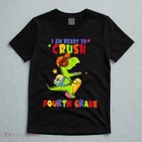 First Day Back To School N I Am Ready To Crush Fourth Grade T-Shirt thumb 5