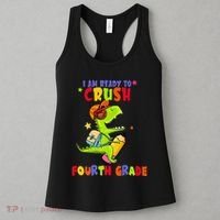 First Day Back To School N I Am Ready To Crush Fourth Grade Women's Tank Top thumb 3