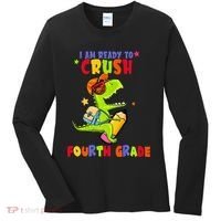 First Day Back To School N I Am Ready To Crush Fourth Grade Women's Long Sleeve Shirt thumb 0