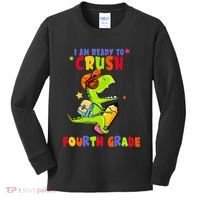 First Day Back To School N I Am Ready To Crush Fourth Grade Kids Long Sleeve Shirt thumb 0