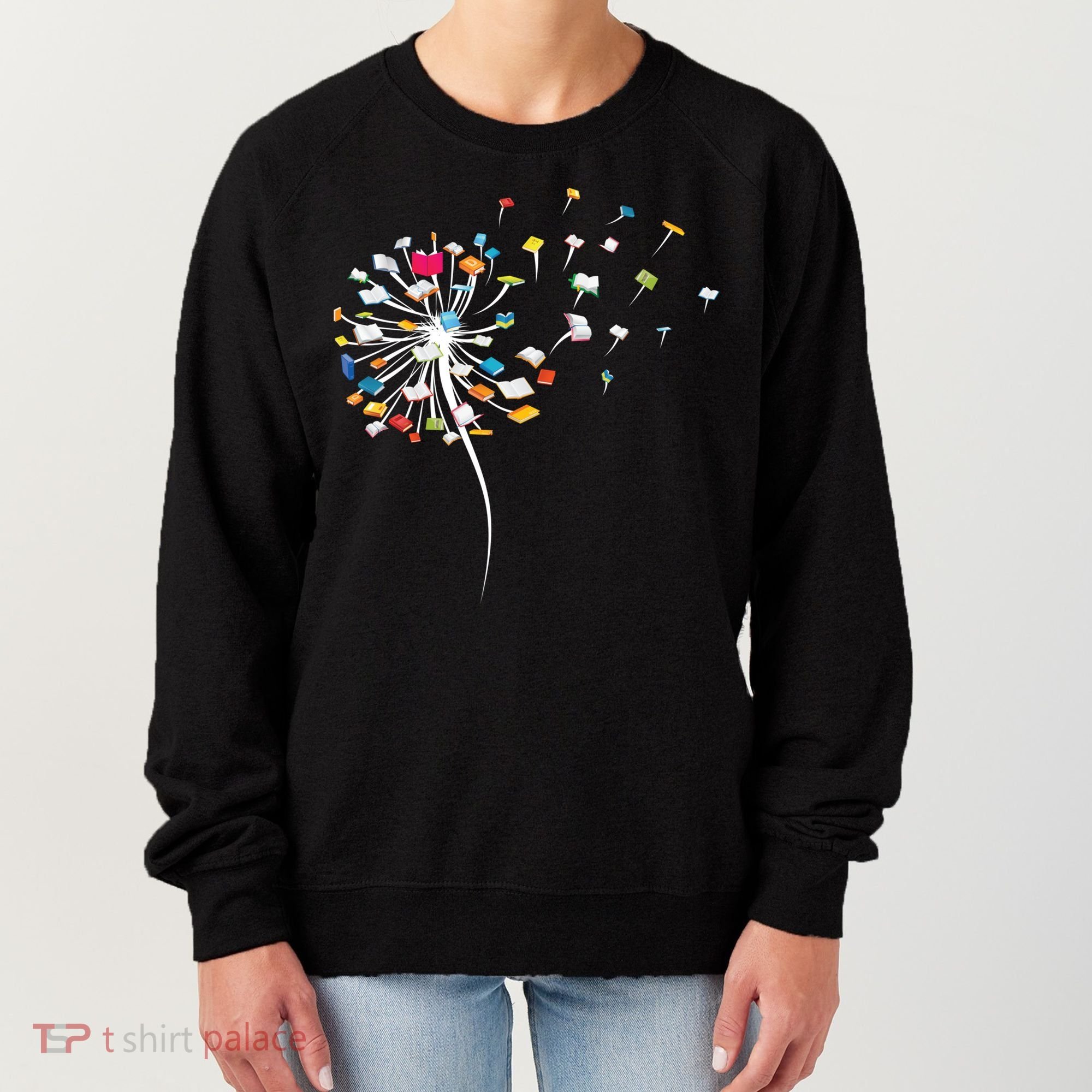 Funny Dandelion Books Gift For Reading Lover Women's Sweatshirt