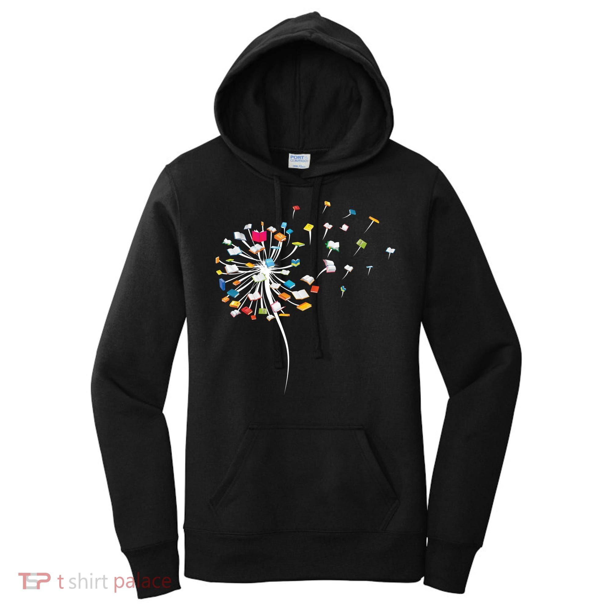 Funny Dandelion Books Gift For Reading Lover Women's Hoodie
