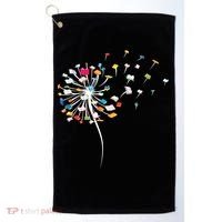 Funny Dandelion Books Gift For Reading Lover Golf Towel thumb 0
