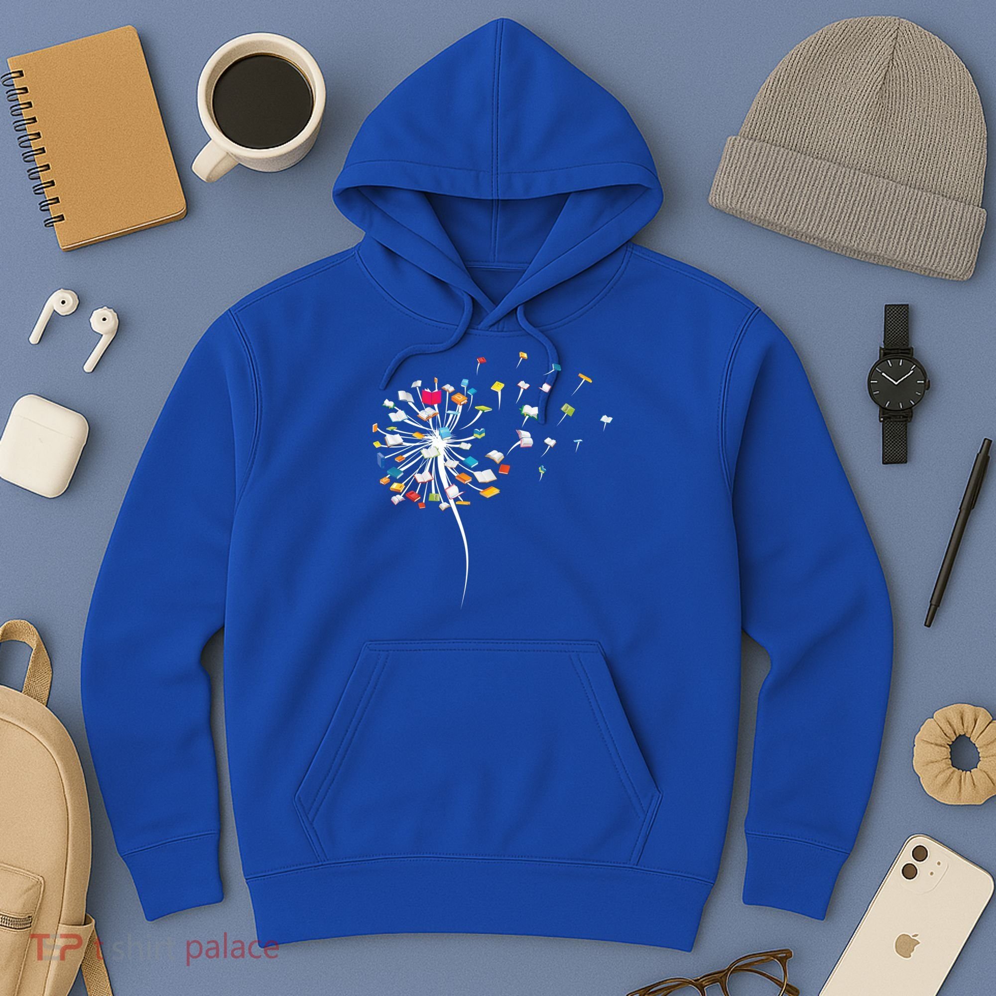 Funny Dandelion Books Gift For Reading Lover Hoodie
