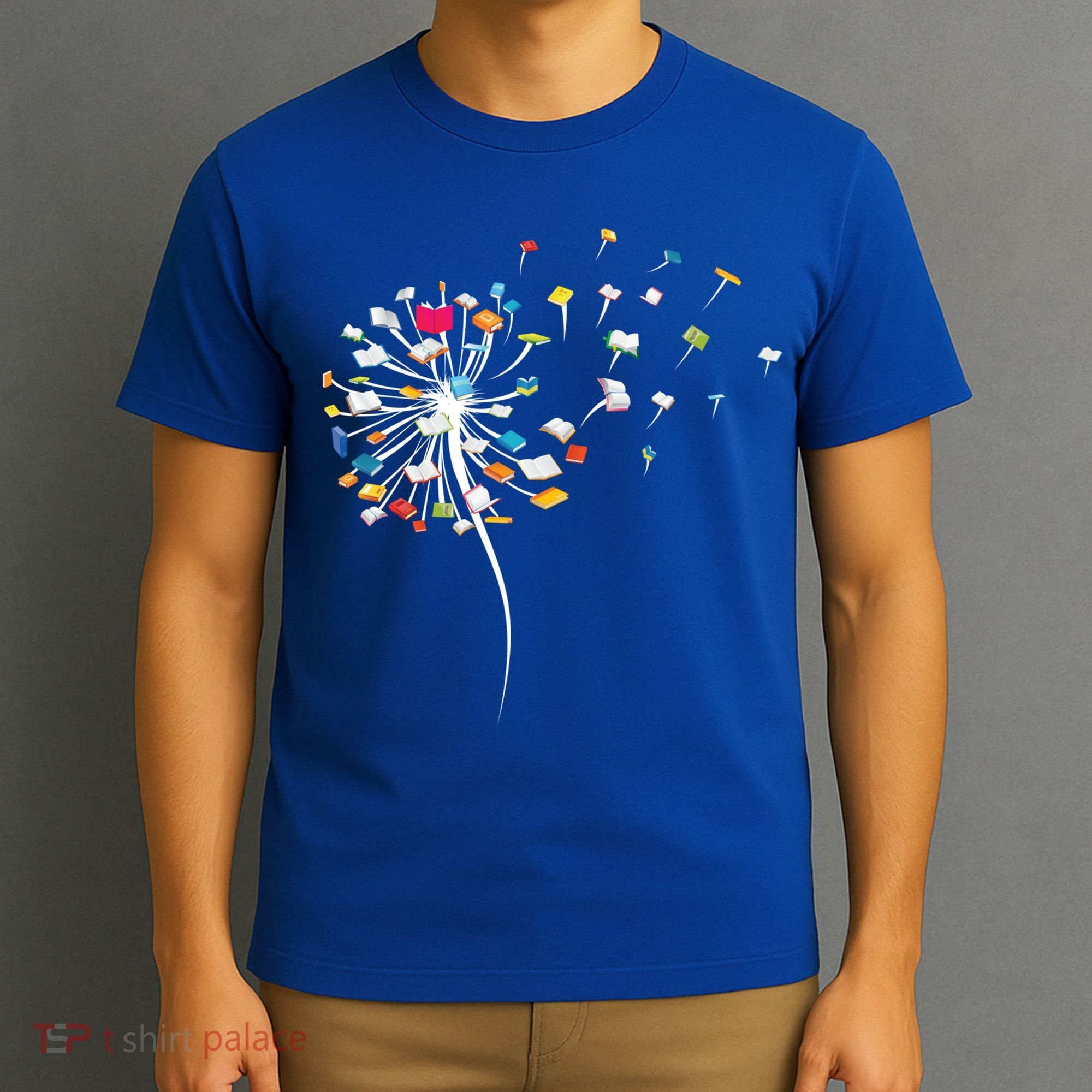 Funny Dandelion Books Gift For Reading Lover T-Shirt