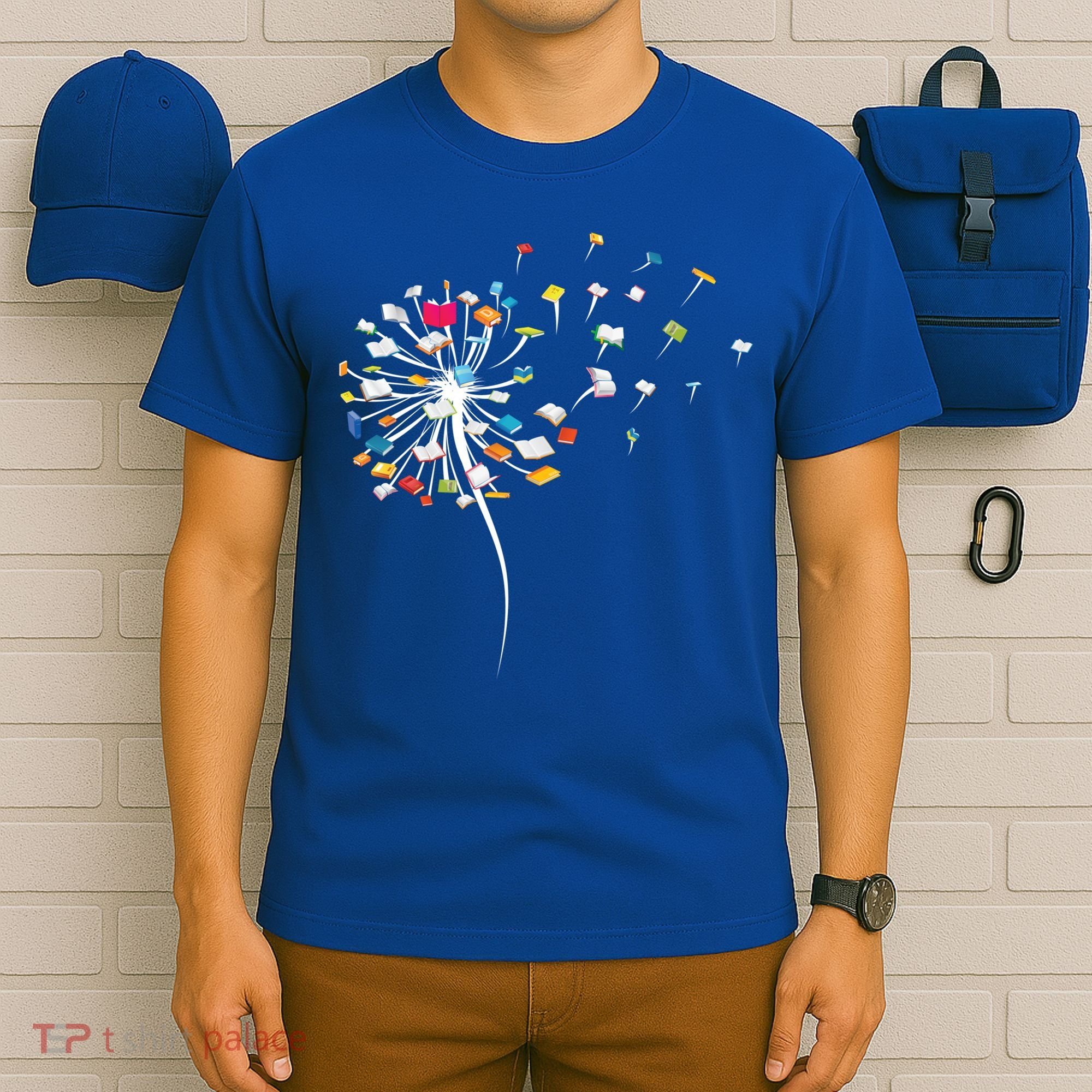 Funny Dandelion Books Gift For Reading Lover T-Shirt