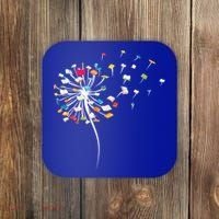 Funny Dandelion Books Gift For Reading Lover Coaster thumb 0