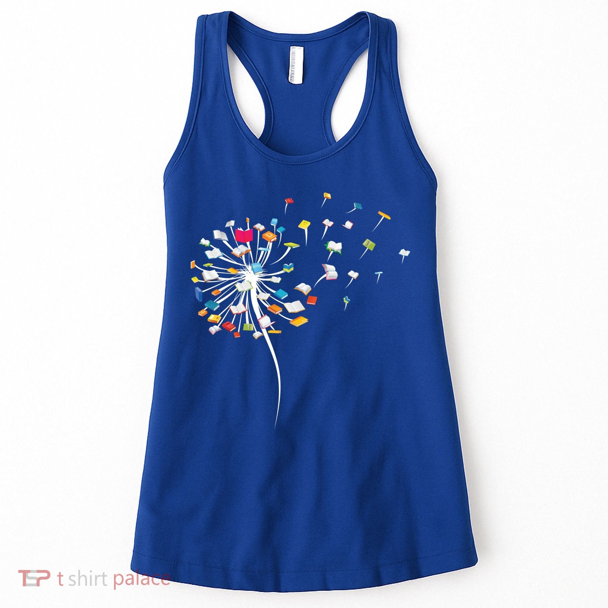 Funny Dandelion Books Gift For Reading Lover Women's Tank Top