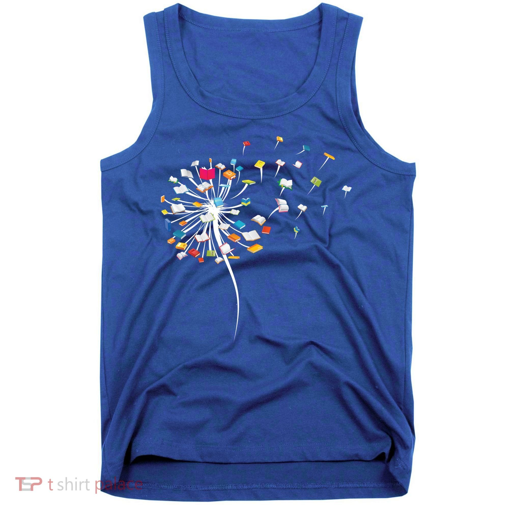 Funny Dandelion Books Gift For Reading Lover Tank Top