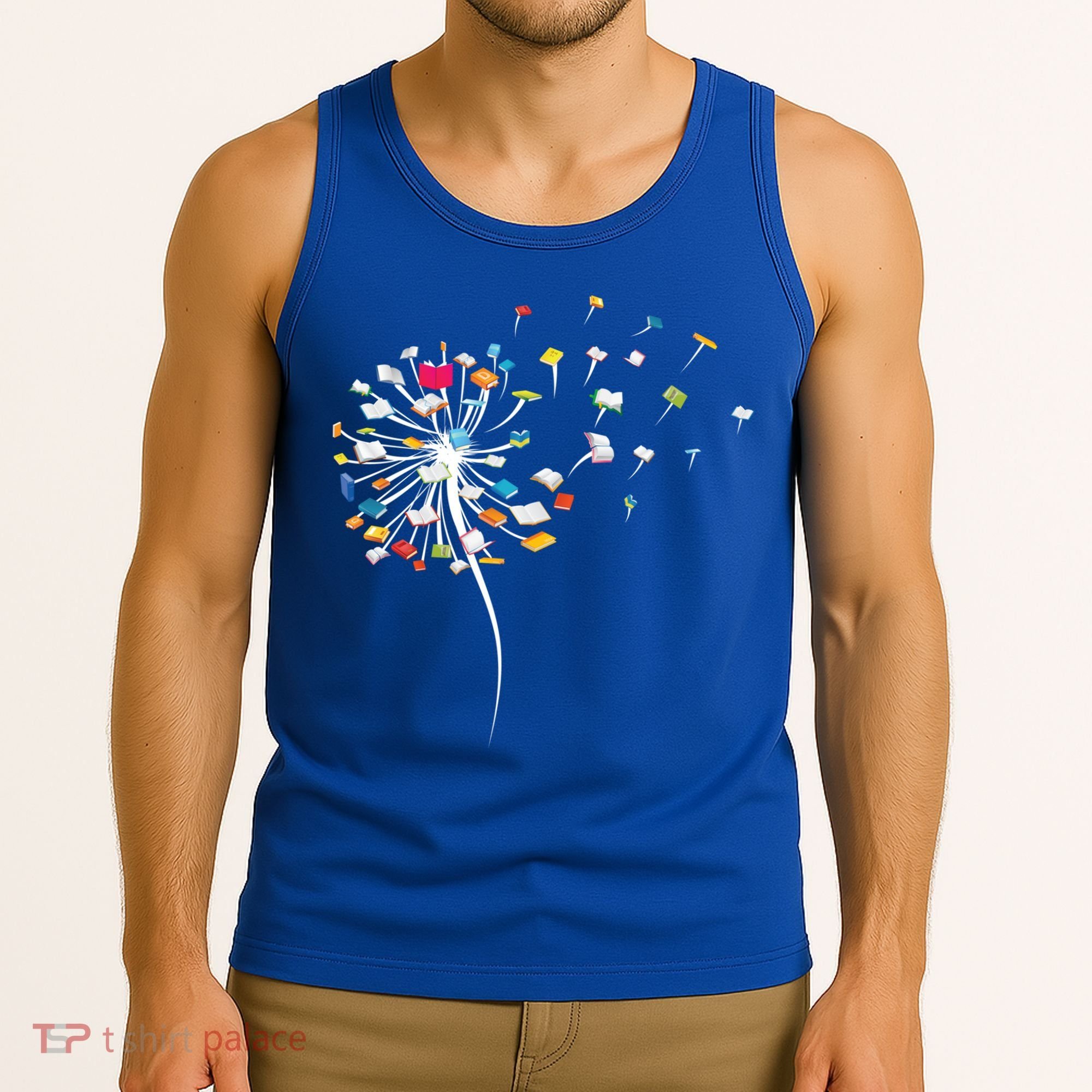 Funny Dandelion Books Gift For Reading Lover Tank Top