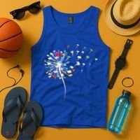 Funny Dandelion Books Gift For Reading Lover Tank Top thumb 4