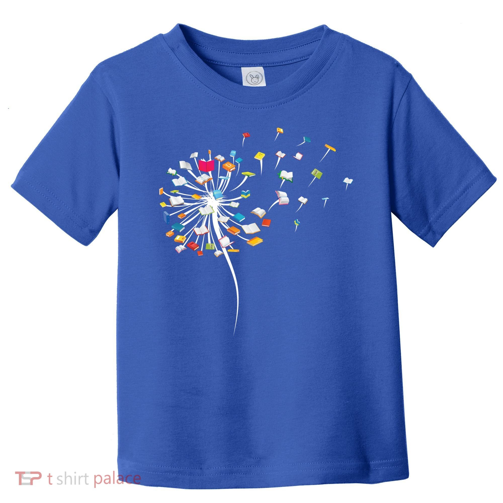 Funny Dandelion Books Gift For Reading Lover Toddler T-Shirt
