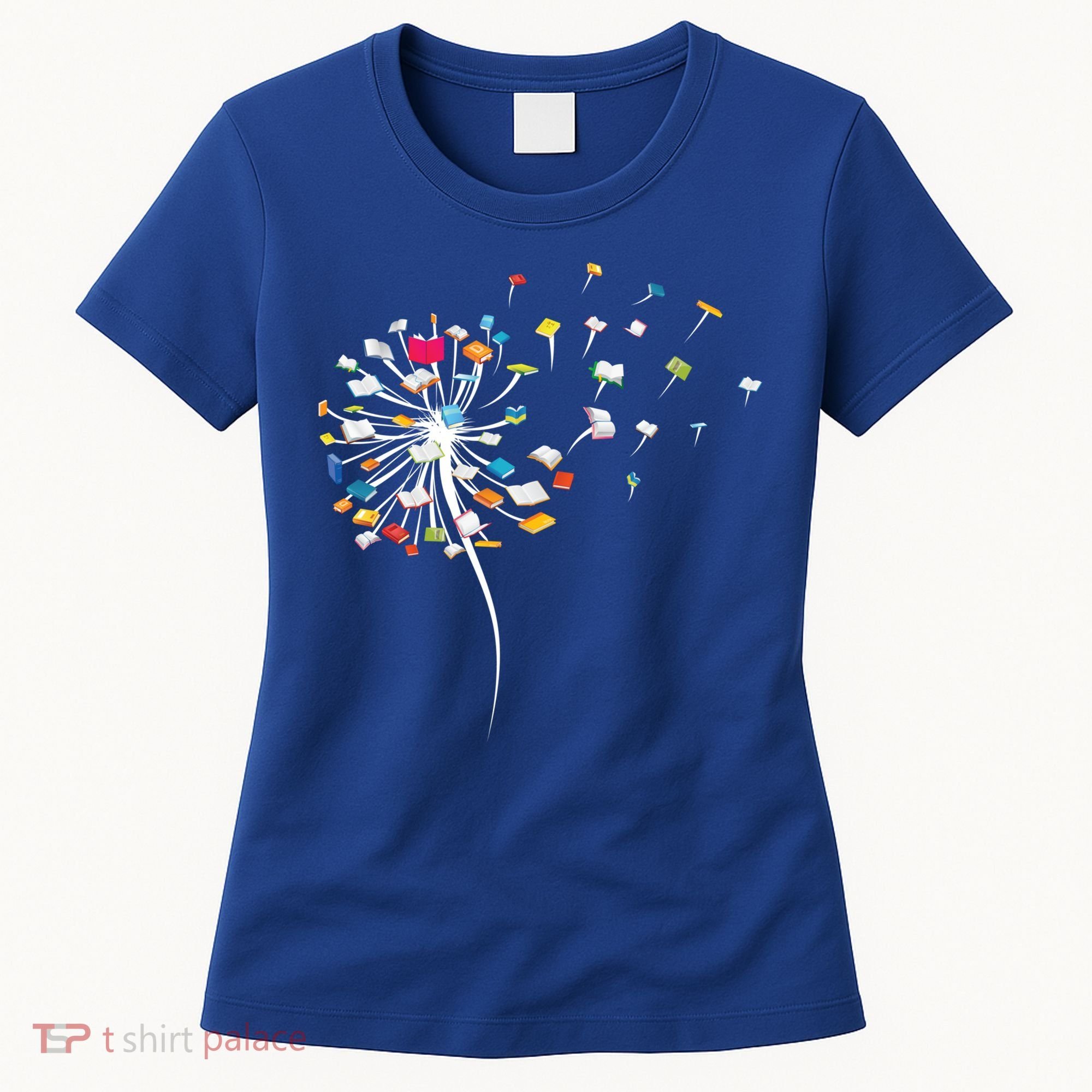Funny Dandelion Books Gift For Reading Lover Women's T-Shirt