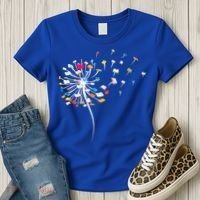 Funny Dandelion Books Gift For Reading Lover Women's T-Shirt thumb 3