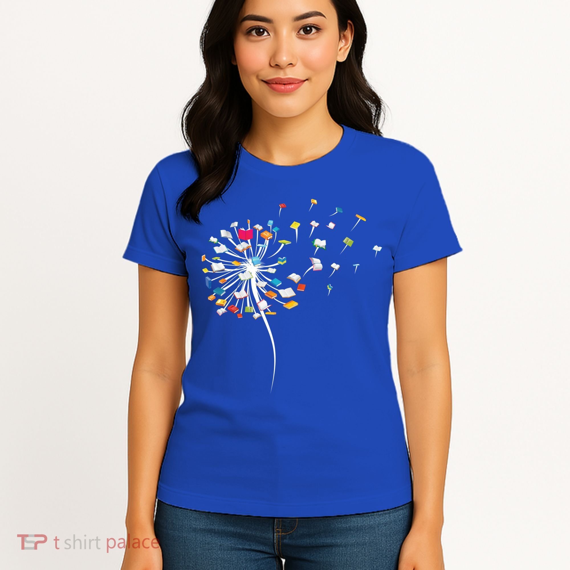 Funny Dandelion Books Gift For Reading Lover Women's T-Shirt