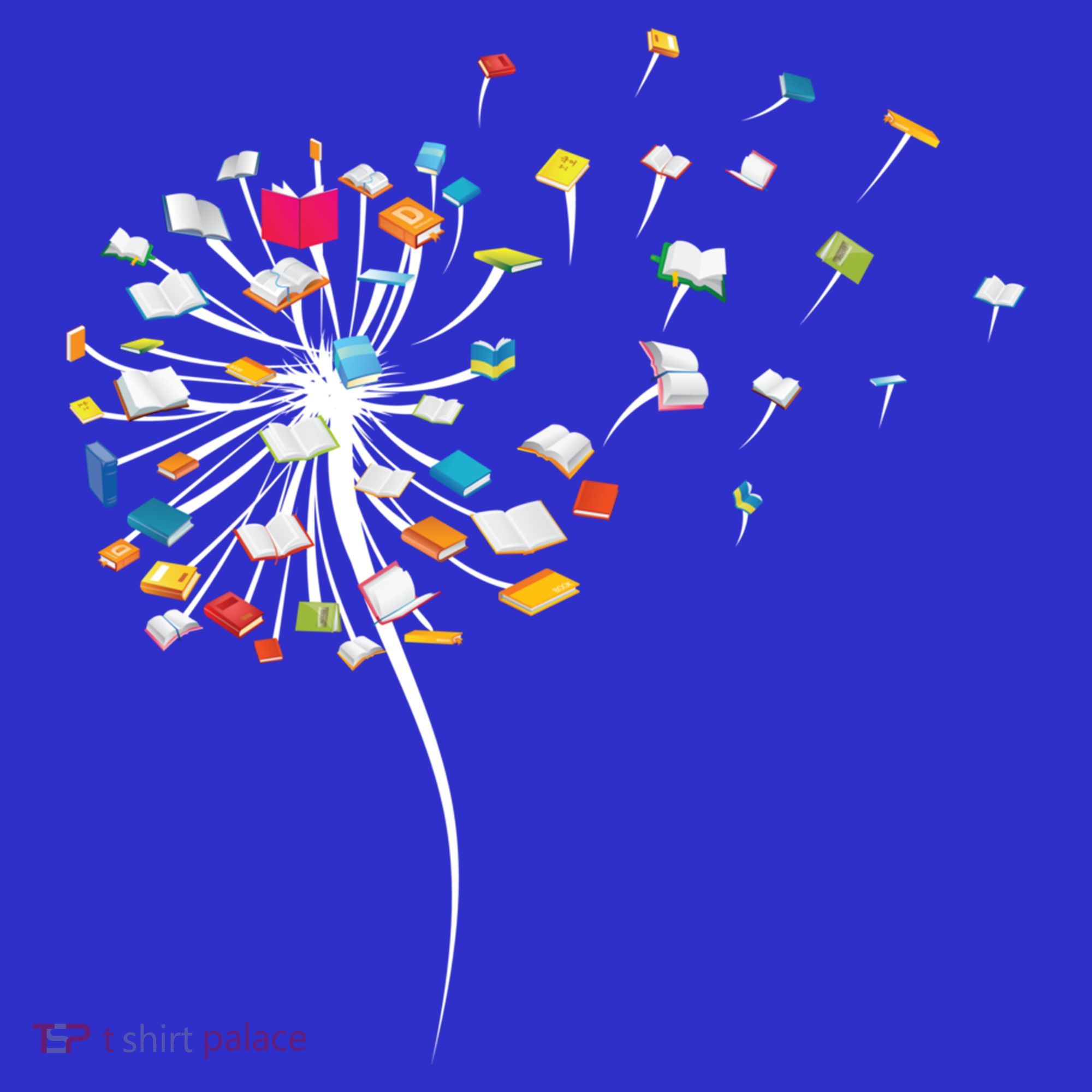 Funny Dandelion Books Gift For Reading Lover Women's T-Shirt
