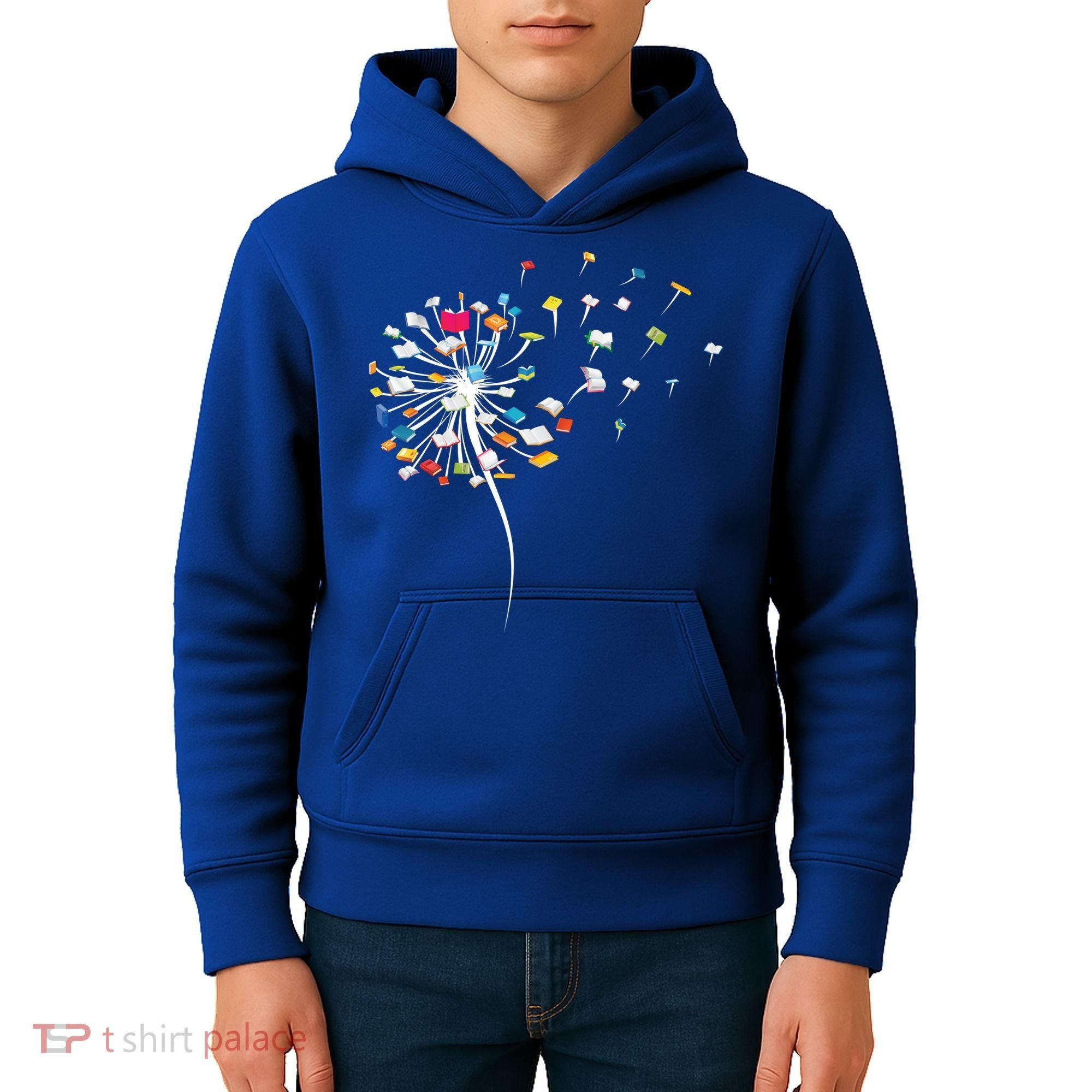 Funny Dandelion Books Gift For Reading Lover Kids Hoodie
