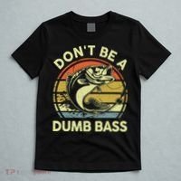 Funny Dont Be Dumb Bass Fish Dad Fishing T-Shirt thumb 5