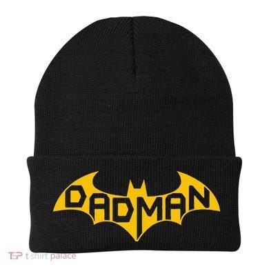 Funny Dad Birthday Present Idea Dadman Son Birth Beanie