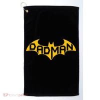 Funny Dad Birthday Present Idea Dadman Son Birth Golf Towel thumb 0