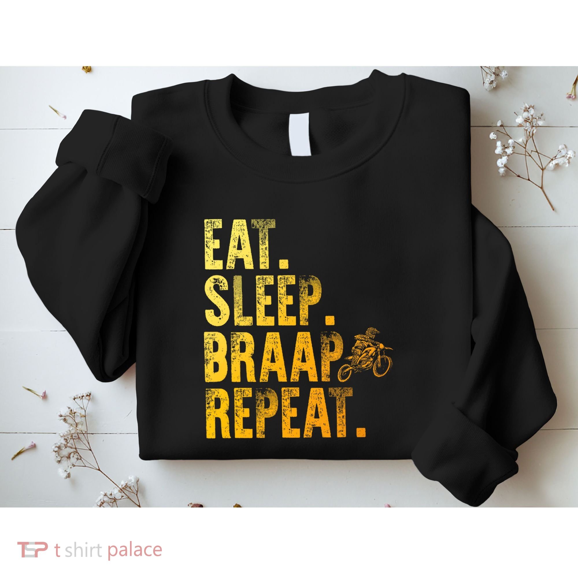 Funny Dirt Bike Art Motocross Biking Dirt Bike Sweatshirt