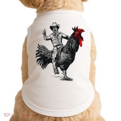 Funny Design Bachelorette Party Cool Cowboy Riding Chicken Doggie Tank