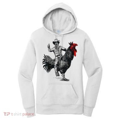 Funny Design Bachelorette Party Cool Cowboy Riding Chicken Women's Hoodie