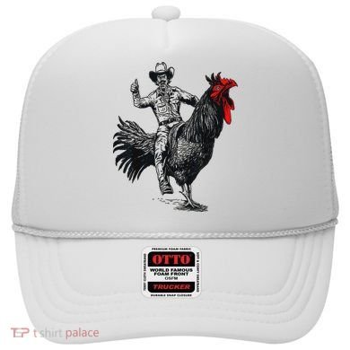 Funny Design Bachelorette Party Cool Cowboy Riding Chicken Hat