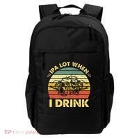 Funny Drinking Beer Party Ipa A Lot When I Drink Backpack thumb 0