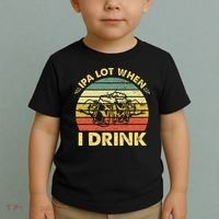 Funny Drinking Beer Party Ipa A Lot When I Drink Toddler T-Shirt thumb 2