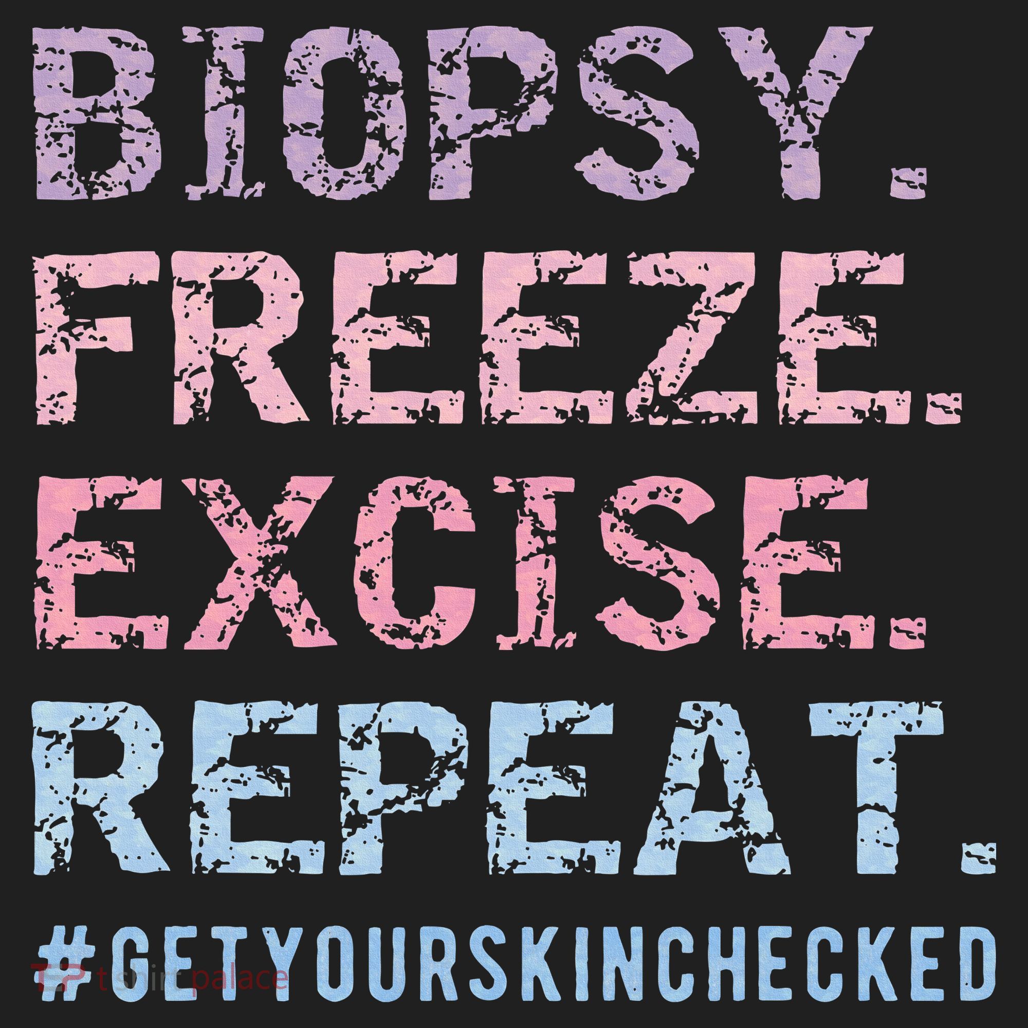 Funny Dermatologist Biopsy Freeze Excise Repeat Dermatology Golf Towel