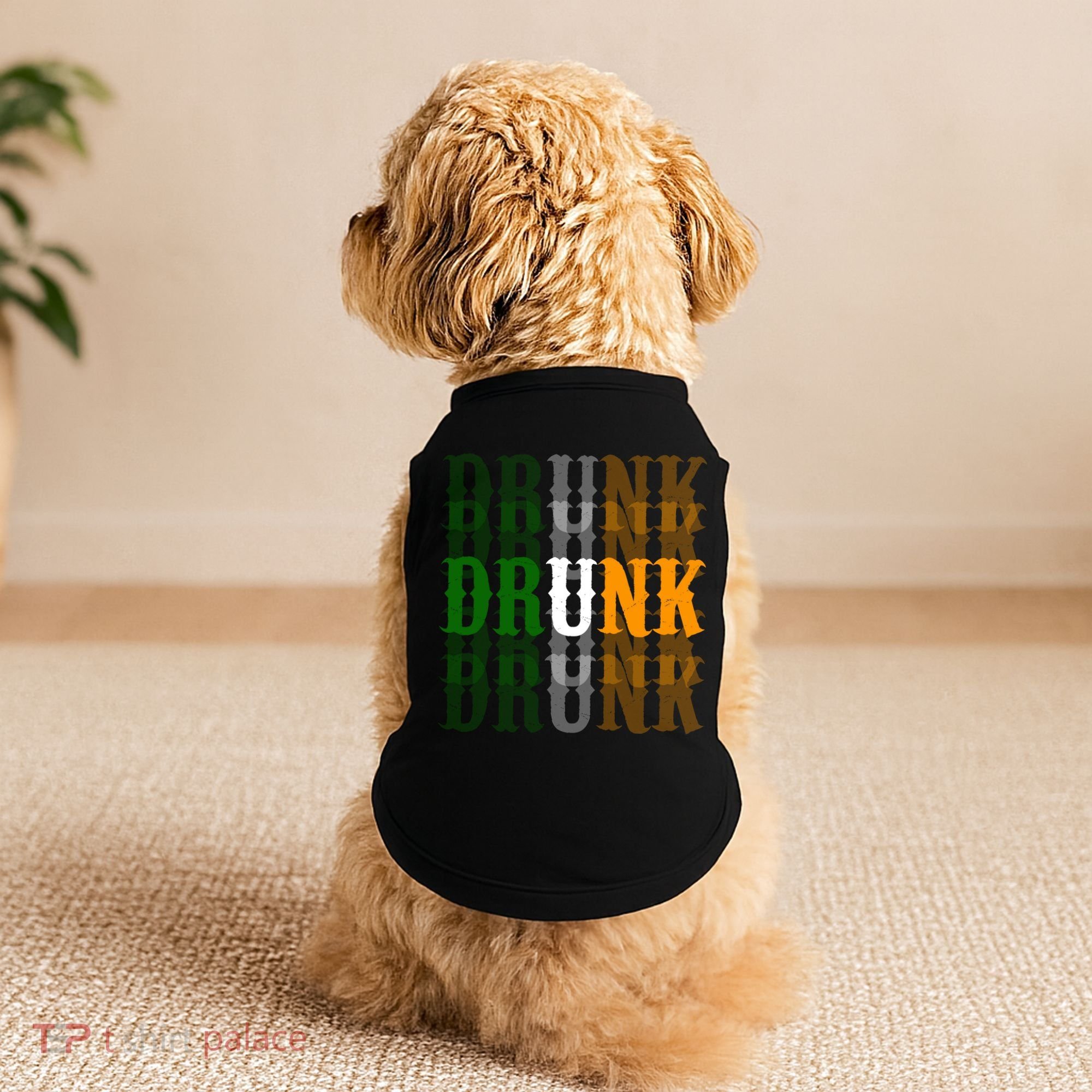 Funny Drunk Blur St Patricks Day Doggie Tank