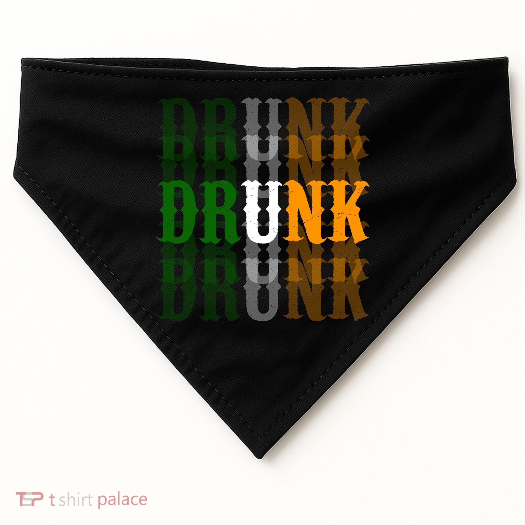 Funny Drunk Blur St Patricks Day USA-Made Doggie Bandana