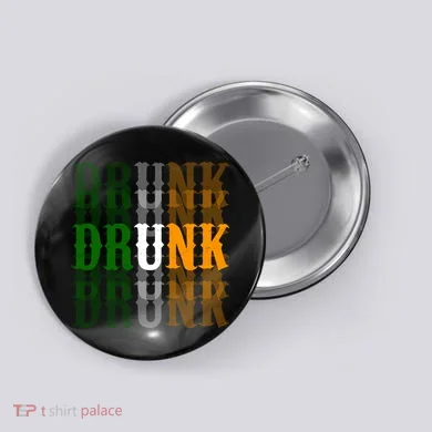 Funny Drunk Blur St Patricks Day Button