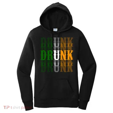 Funny Drunk Blur St Patricks Day Women's Hoodie
