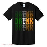 Funny Drunk Blur St Patricks Day Kids T-Shirt thumb 0